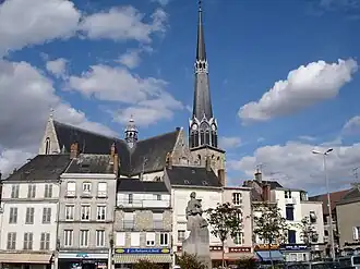 The Place du Martroi, in Pithiviers