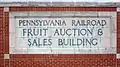 Sign on the front of the Produce Terminal