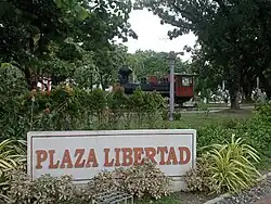 Plaza Libertad Sign