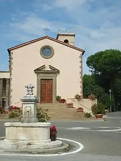 The main square with the church