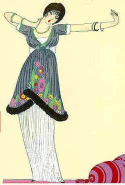 Illustration of Poiret fashion by Paul Iribe (1912)
