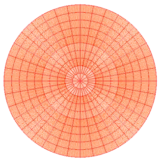 Polar coordinate paper