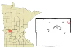 Location of Westport, Minnesota