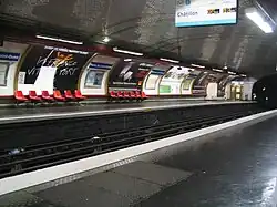 Line 13 platforms at Porte de Saint-Ouen prior to installation of PSDs