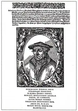 Portrait of Sebastian Münster, edition of 1628