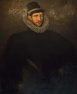 C16th portrait of a man painted in oil