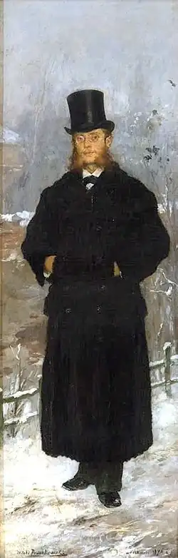 Portrait of Kazimierz Bartoszewicz. Painted by Witold Pruszkowski in 1876