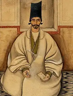 Portrait of Yaghma Jandaqi, dated 1850–1860