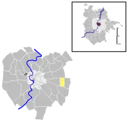 Position of the quartiere within the city of Rome