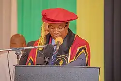 Tanzania's Prime Minister at the IFM graduation ceremony 2020.