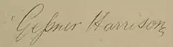 Signature of Harrison