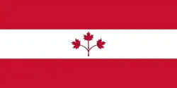 George F. G. Stanley's alternate proposal for Flag of Canada, his Option B[32] (1964)