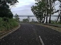 The road leading to the George Maunder lookout areas