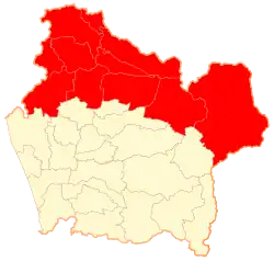 Location in the La Araucanía Region