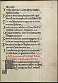 The beginning of Psalm 37, in the Psalter of Eleanor of Aquitaine.