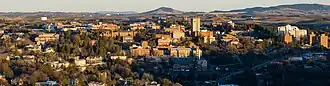 Aerial view of the Washington State University campus