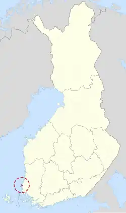Location of Pyhämaa in Finland
