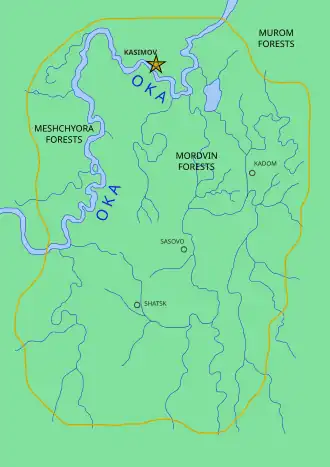 Map of the Qasim Khanate