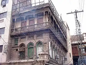 Image 22Some buildings in the old city feature carved wooden balconies. (from Peshawar)