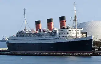 Queen Mary in Long Beach, California.