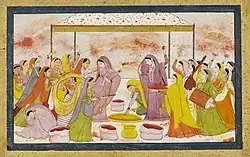 Radha celebrating Holi, ca.1788