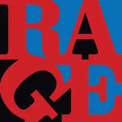 RAGE Red letters on a Black-Blue background for the Renegades cover.