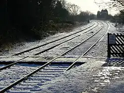 Barrow Crossing across the railway at Ruskington