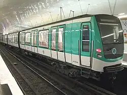 New MF 2000 train used on the route