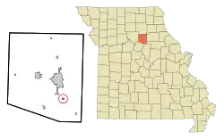 Location of Renick, Missouri