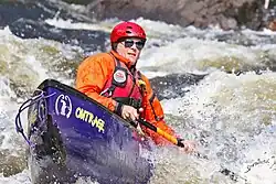 Marty Plante paddling the Hudson River Gorge