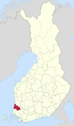 Location of Rauma sub-region