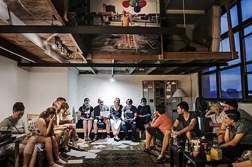 Poetry reading in Bushwick