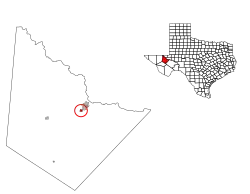 Location of Lindsay, Texas