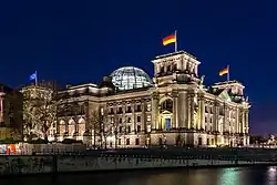Reichstag building, seat of the German parliament