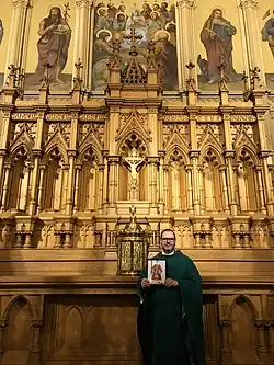 Relic of St. Caesarius deacon and martyr, Cathedral of St. Raphael and St. Patrick Church, Dubuque (Iowa)