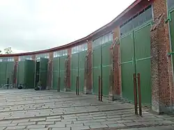 The former roundhouse at Brande Station