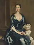 Portrait of a Lady with her Daughter, Thomas Hudson.