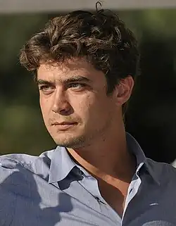 A photograph of Riccardo Scamarcio
