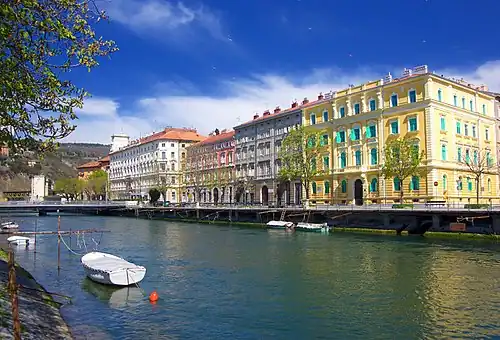 River Rječina in city center