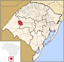 Location within Rio Grande do Sul