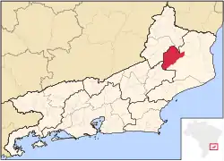 Location of São Fidélis