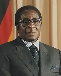 Head shot of Mugabe