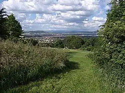 View from Robinswood Hill Country Park eastern slopes