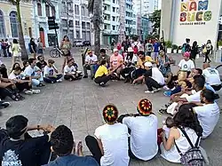 Capoeira Angola roda in Recife, 2019