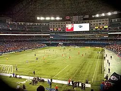 A soccer match between Toronto FC and the Los Angeles Galaxy in 2012