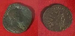 Image 5Roman coins excavated in Essaouira, 3rd century. (from History of Morocco)