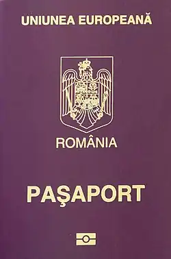 EU Romanian Biometric Passport (2019 - 2024)