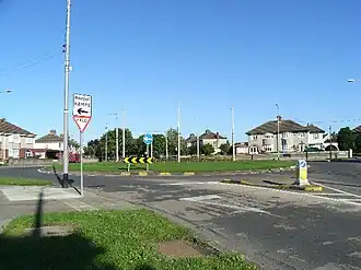 Roundabout on Glasnevin Avenue - geograph.org.uk - 492293.jpg