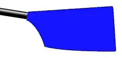 Image showing the rowing club's blade colours
