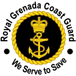 The emblem of the Royal Grenada Coast Guard featuring St Edward's Crown